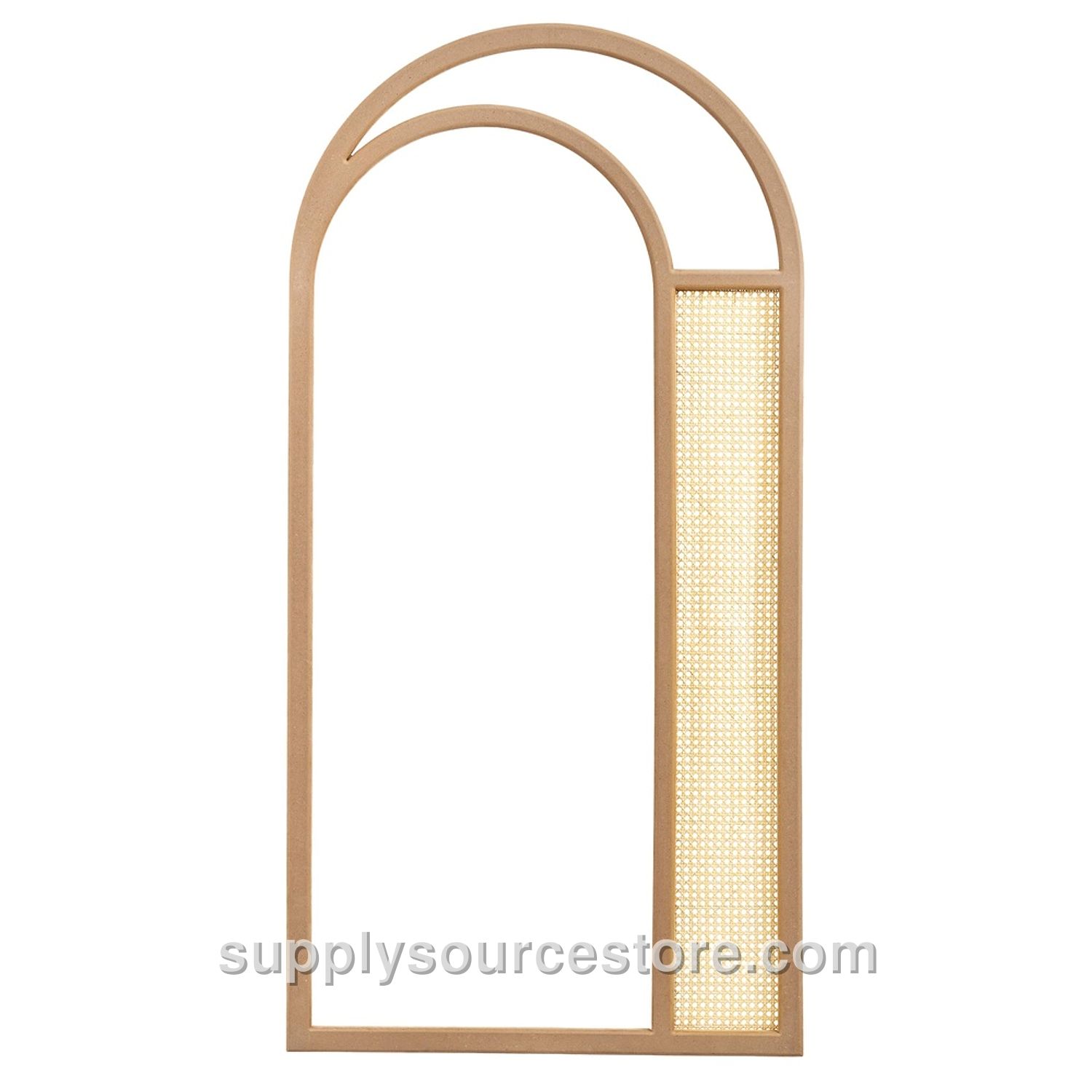 Woven Straw Fashion Tall Mirror