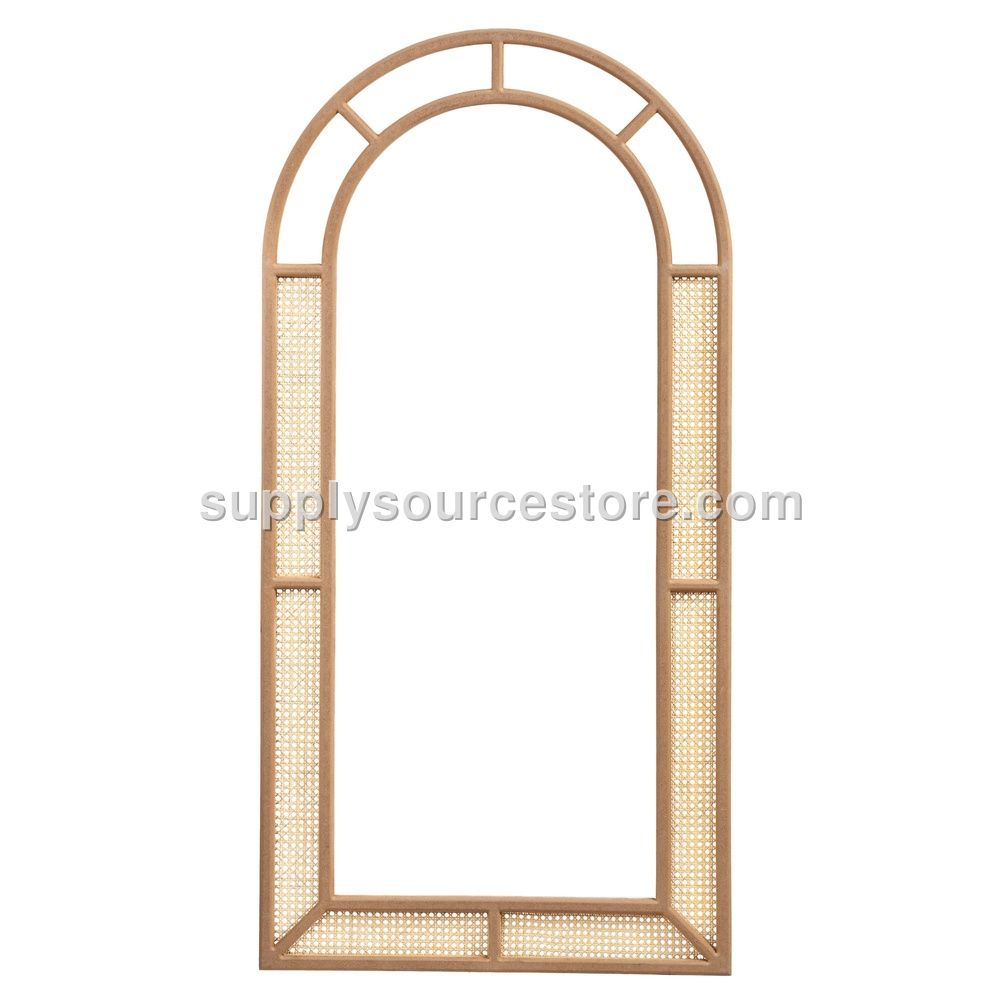 Striped bamboo full-length mirror