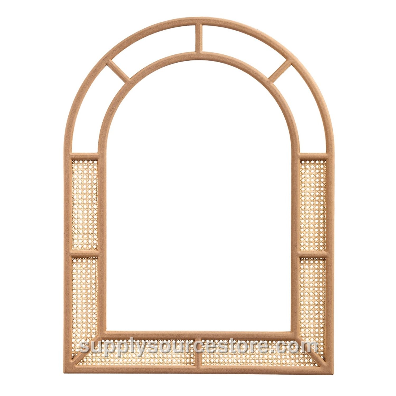 Wicker Bamboo Mirror