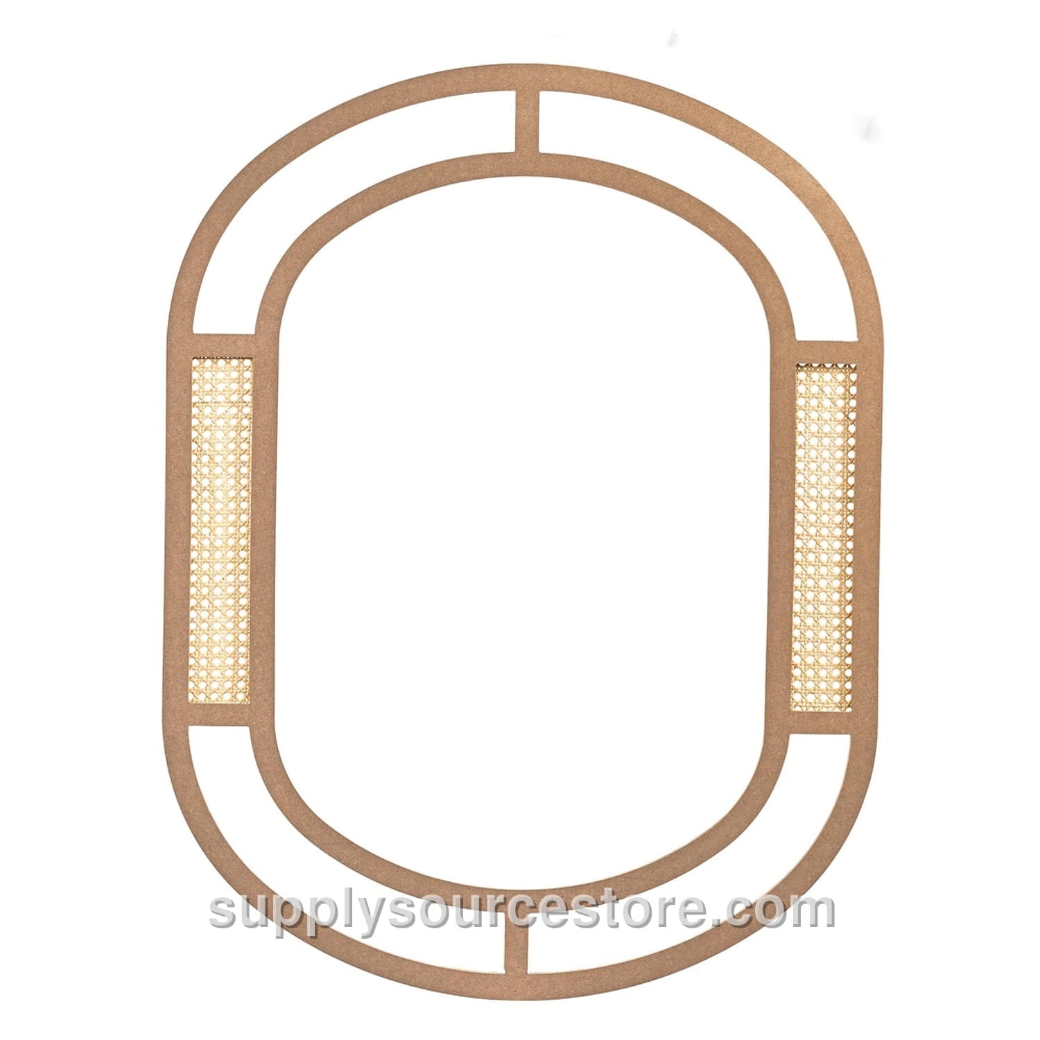 Woven Bamboo Framed Mirror