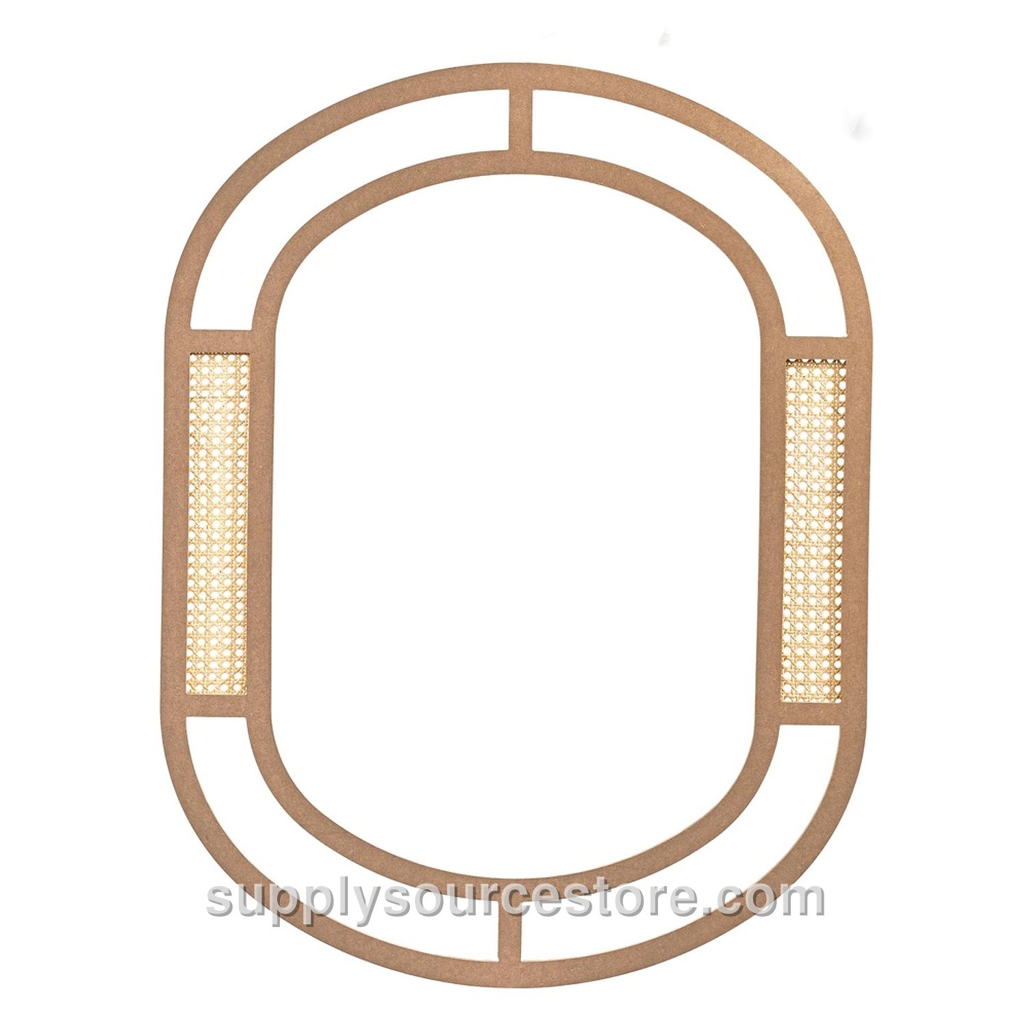 Wicker Bamboo Mirror