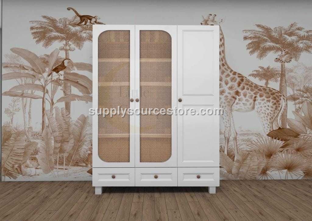 Souffle Tria Solid Wood Wooden Wardrobe