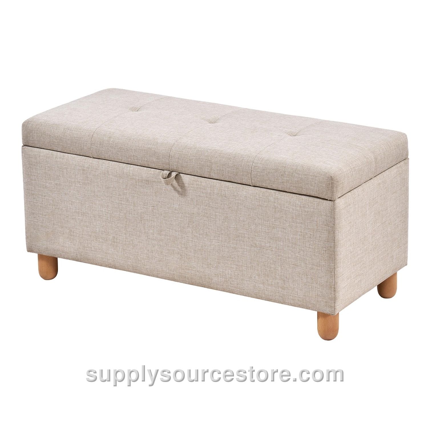 90 Storage Ottoman (Chunky Foot)