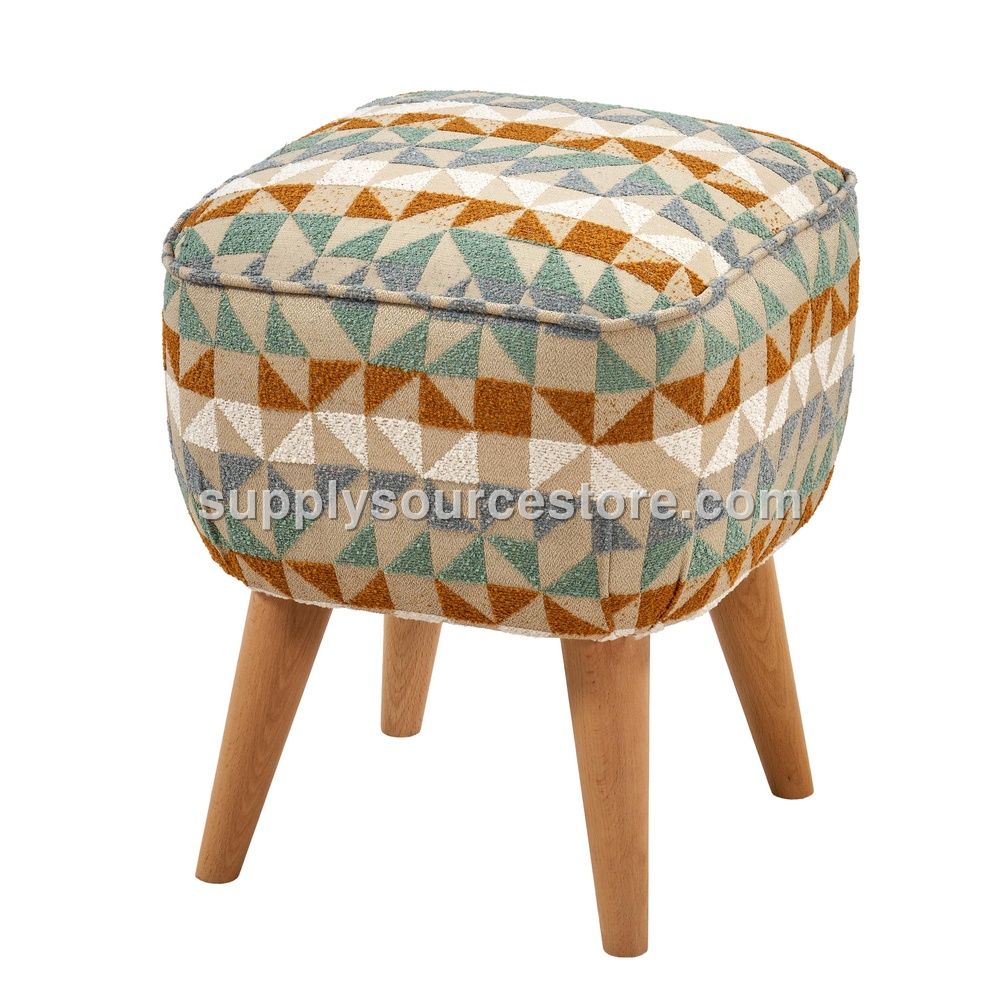 Square Retro Pouf