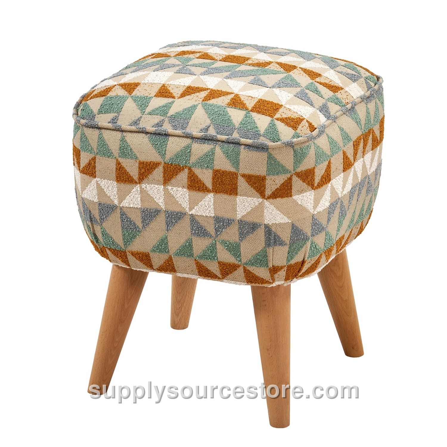 Square Retro Pouf