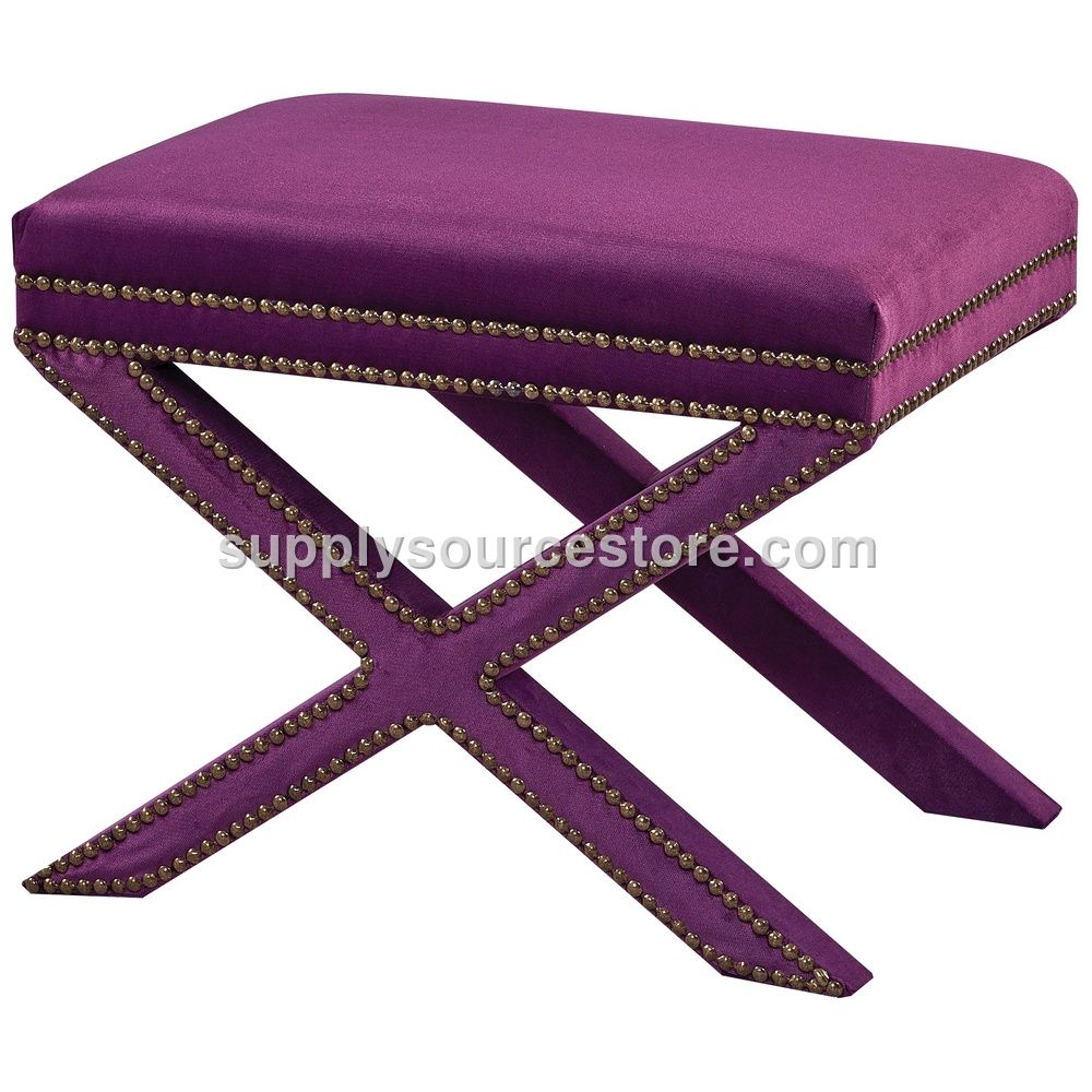 X Pouf Antiqued