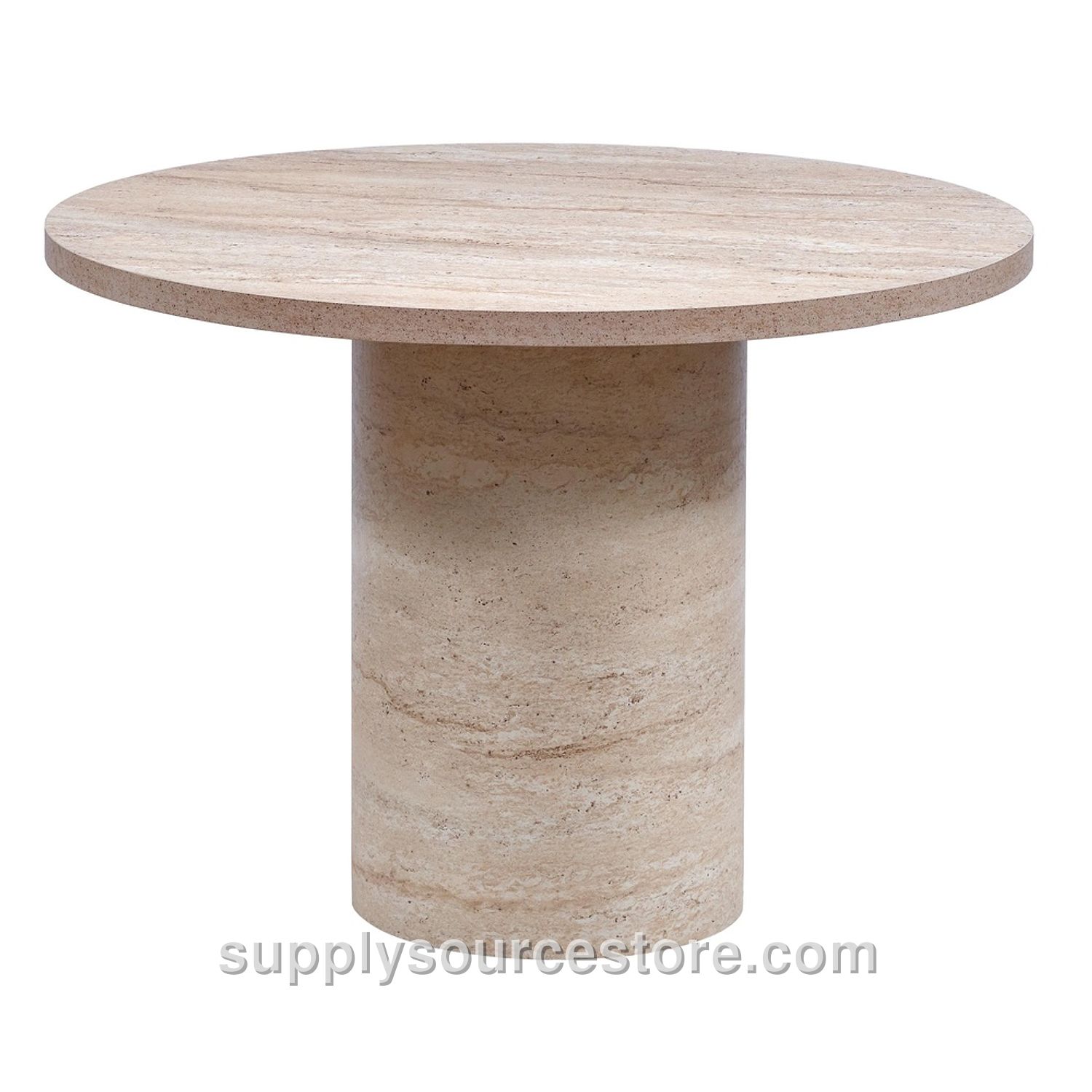 Travertine 90mm (3.5 in) Cylinder Table