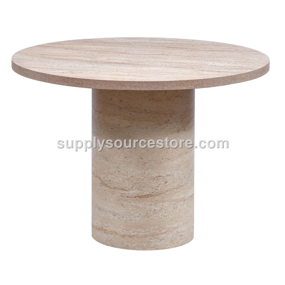 Travertine 100 Cylindrical Table