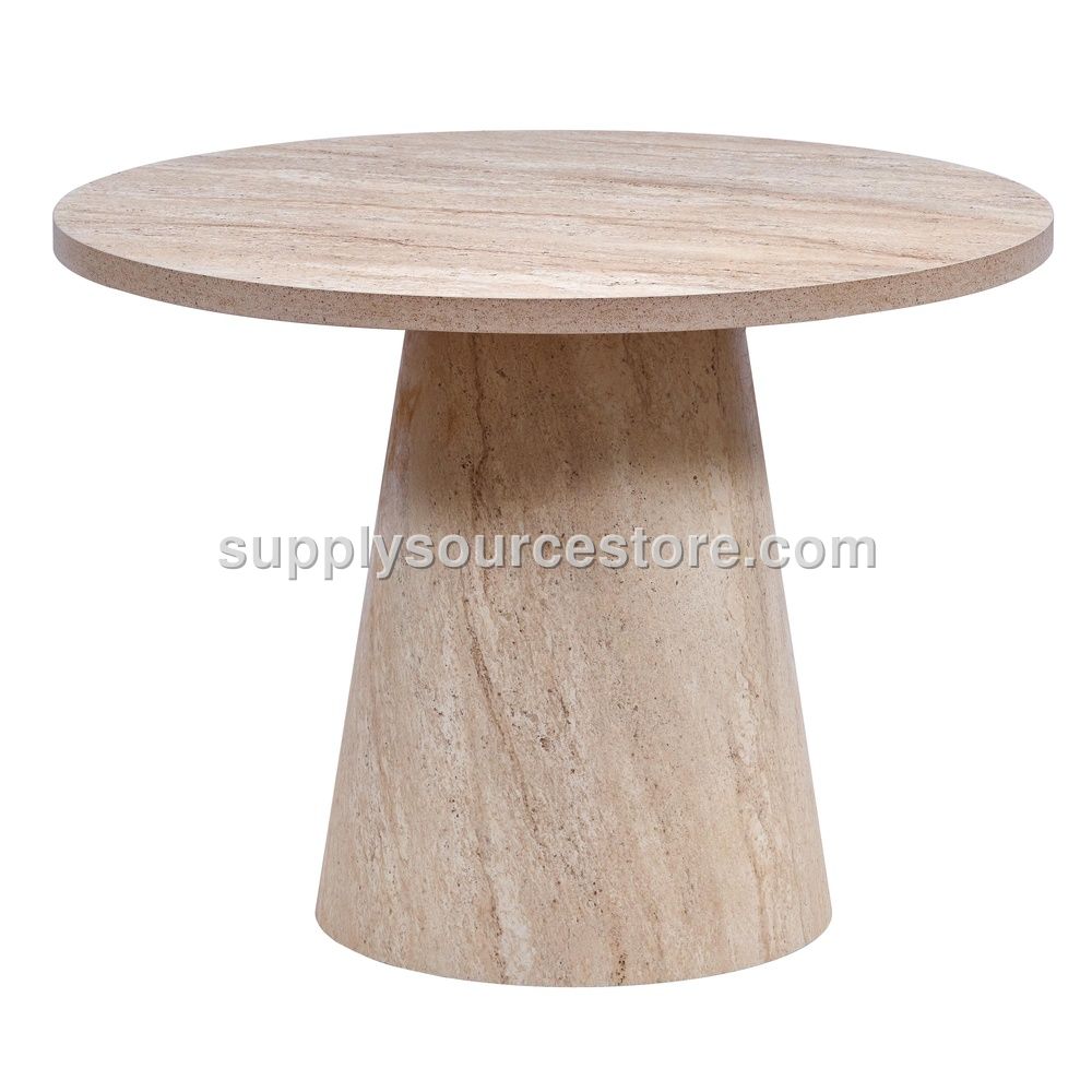 Travertine 90 Drawer Table