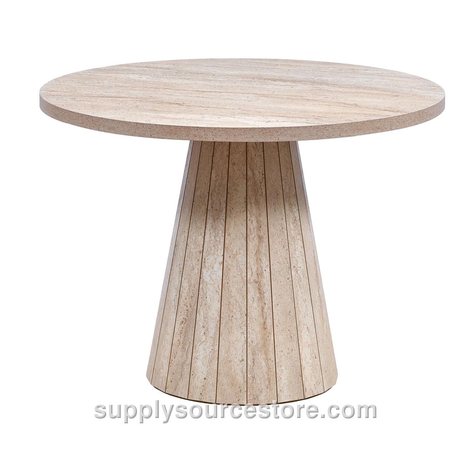 Travertine 110 Wide Line Table