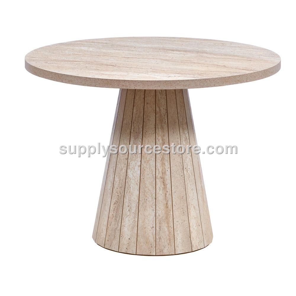 Traverten 120 Wide Line Table
