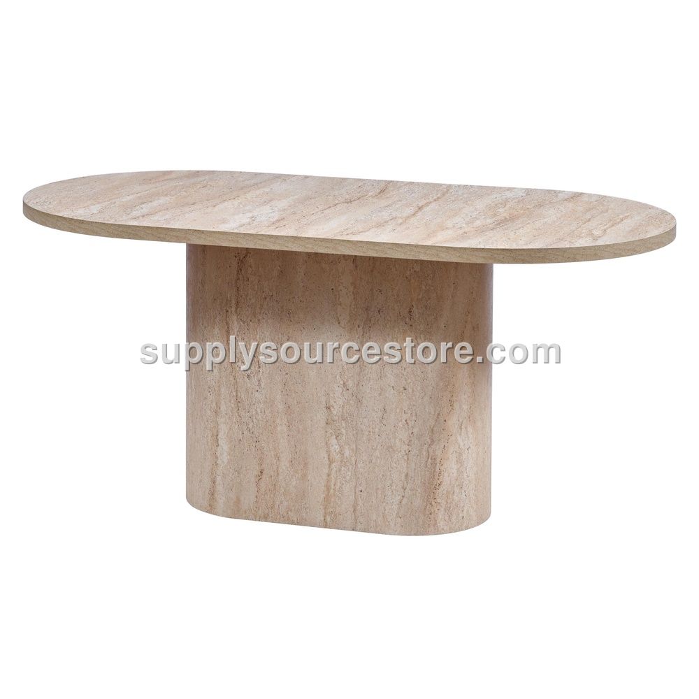 Traverten 200 Oval Milano Table