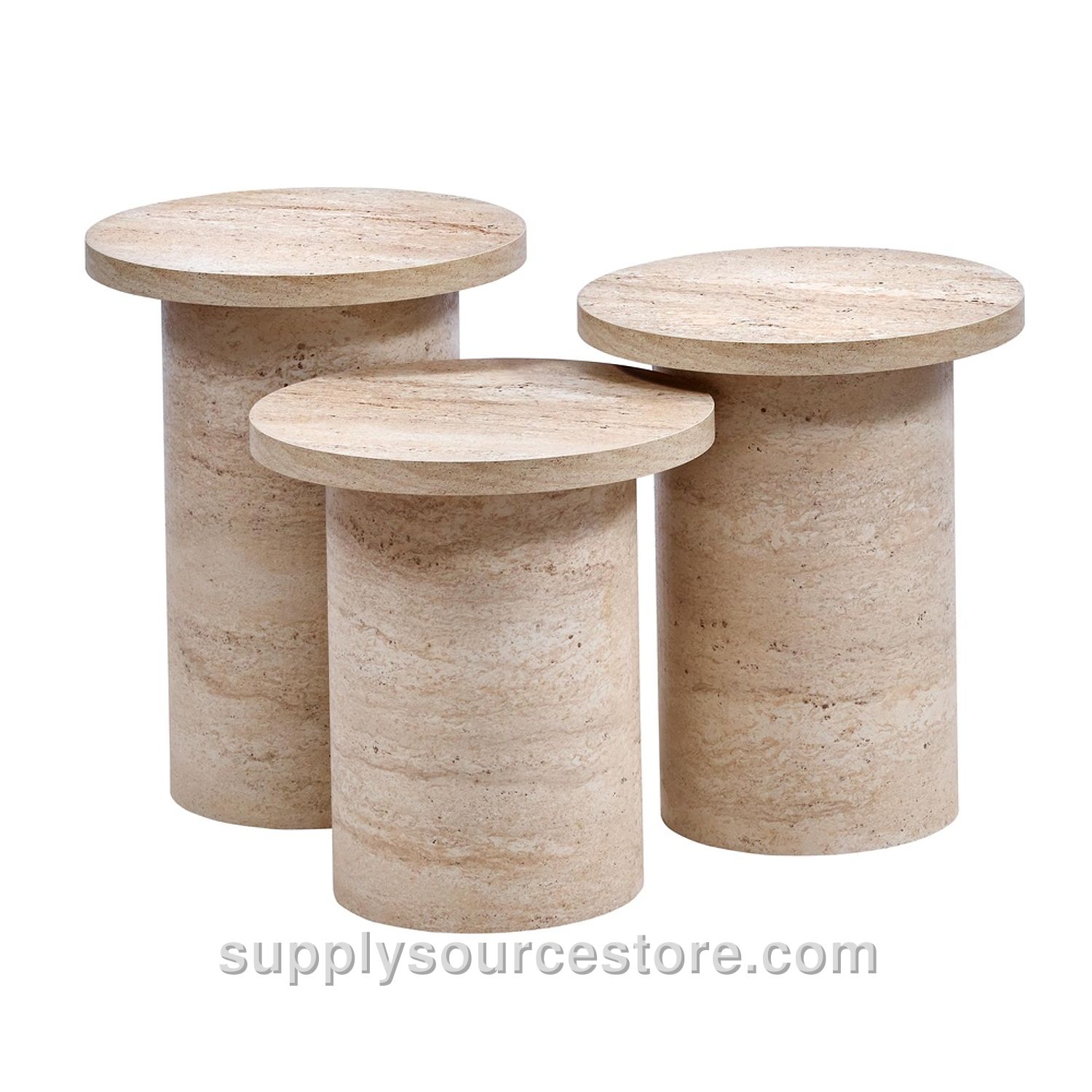 Travertine Cylinder Mushroom Claw