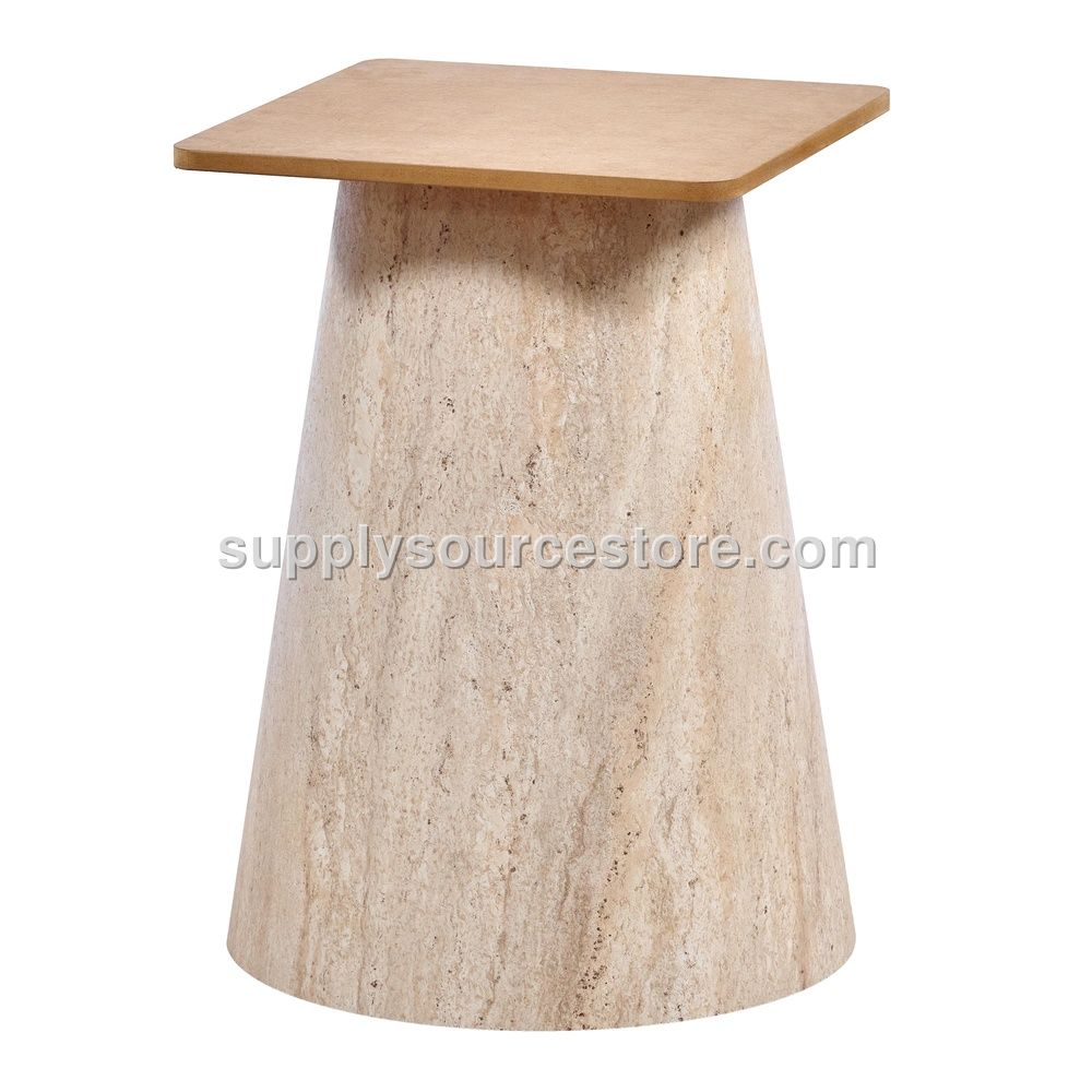 Travertine Barrel Leg