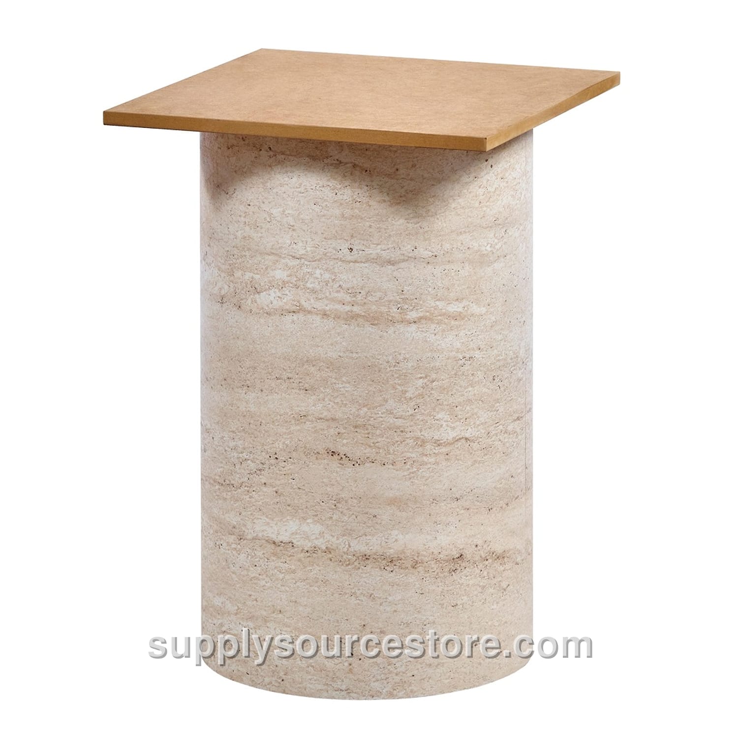 Travertine Cylinder Base