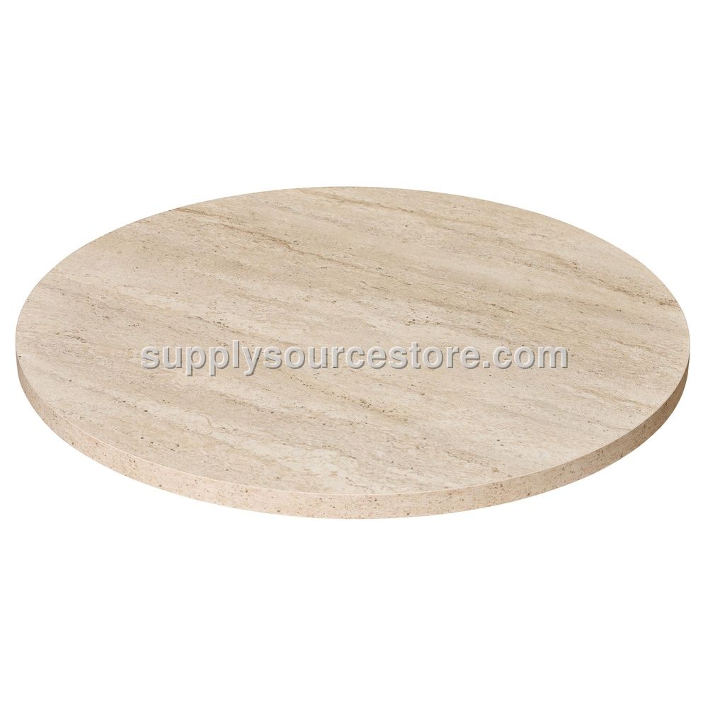 Travertine 100 Round Table