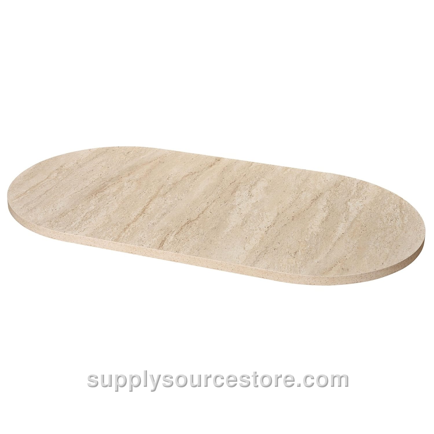Travertine 180mm (7.1 in) Oval Table