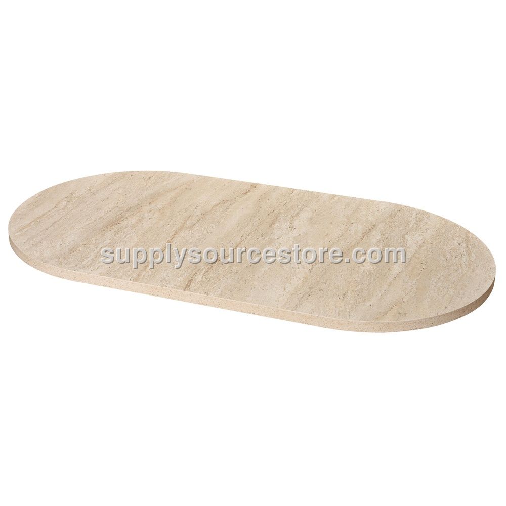 Travertine 200 Oval Table