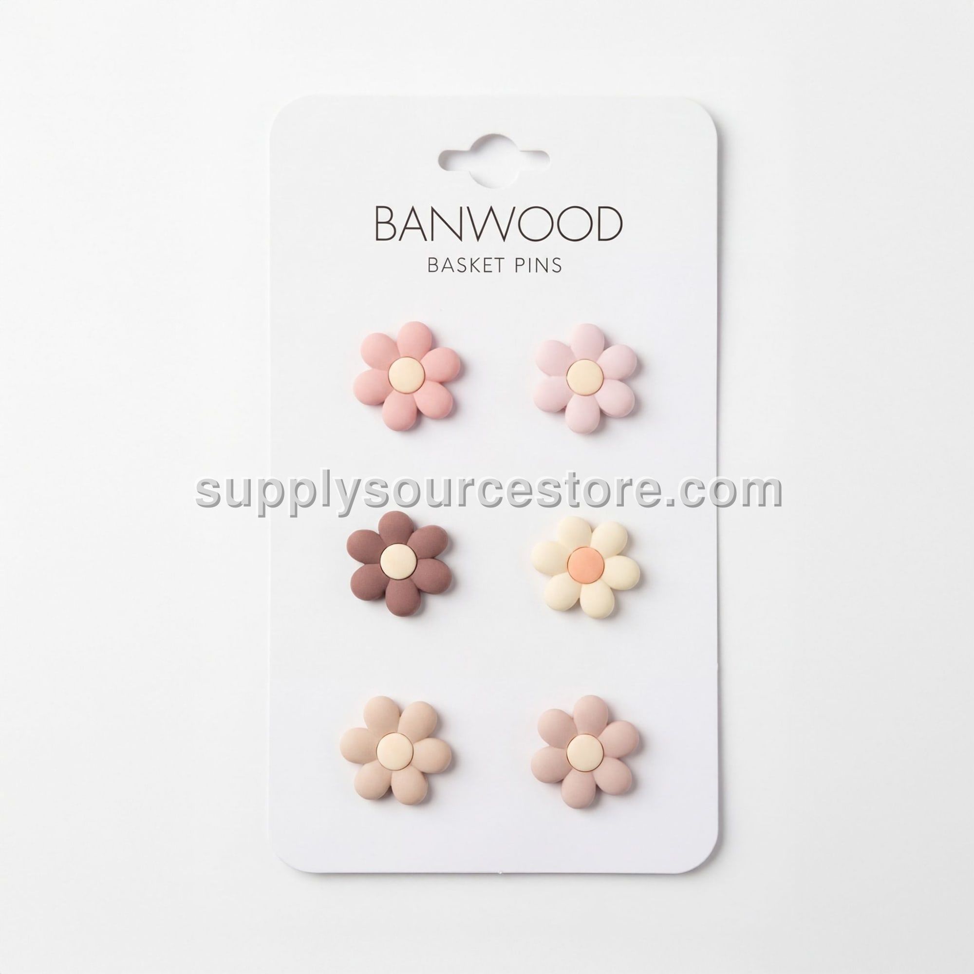 Banwood Pin & Ride Basket Pins - Flowers