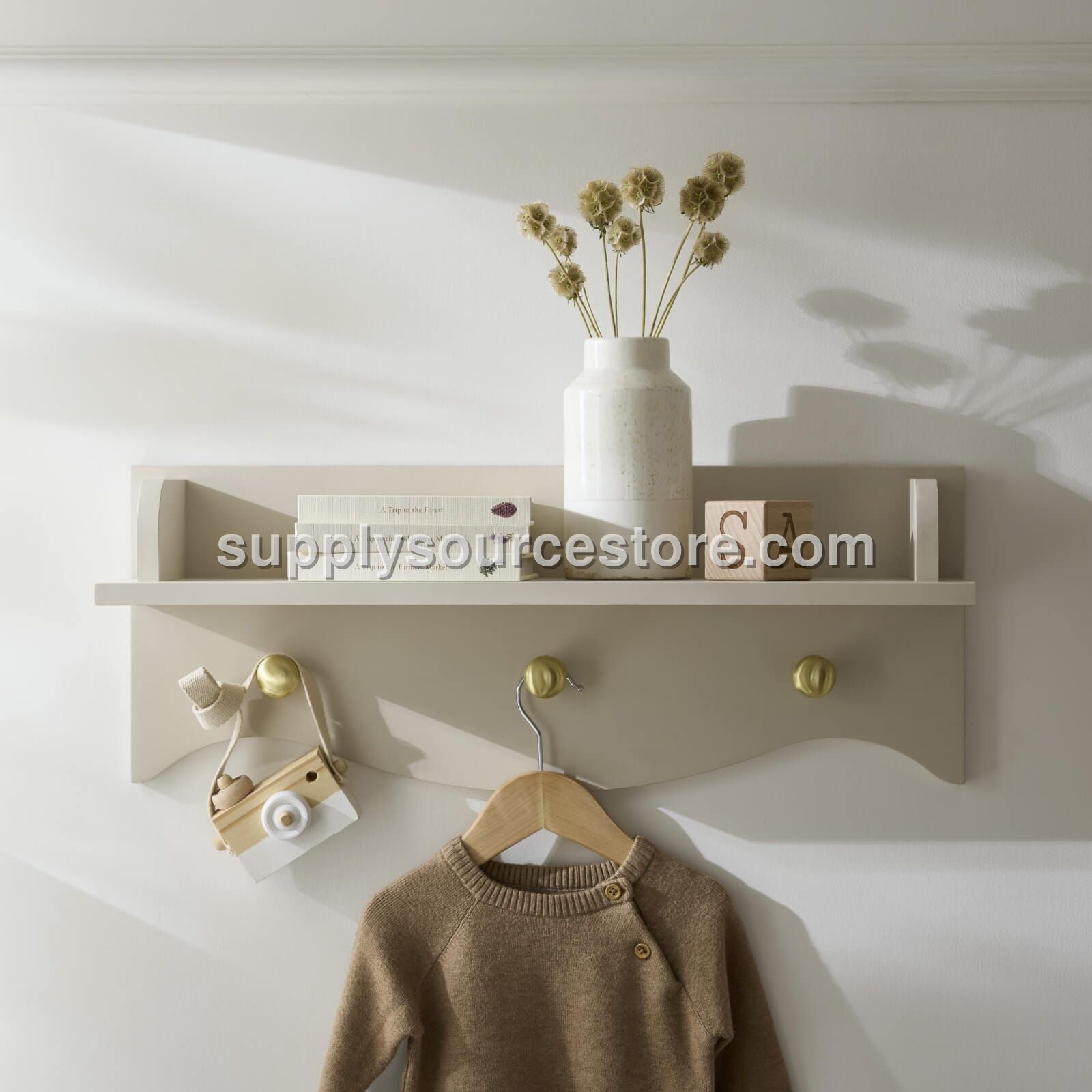 CuddleCo Clara Nursery Shelf - Cashmere & Ash