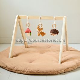 BABY PLAY GYM WOOD NATURAL «FORÊT» | INCL. ACCESSORIES