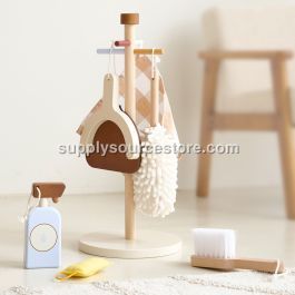 Childrens wooden cleaning set  «Noyer» | Incl. 6-pieces Accessory-Set