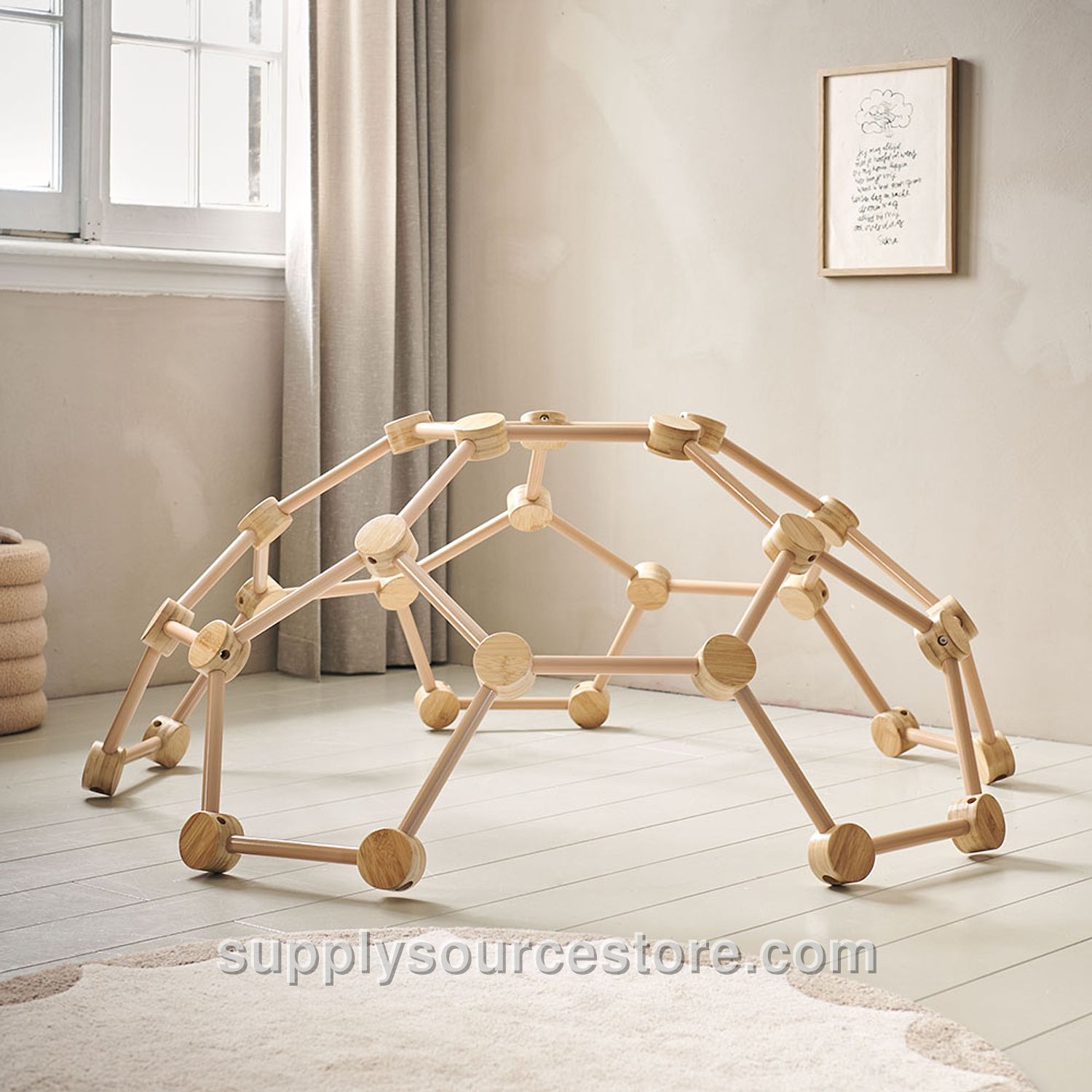 CLIMBING FRAME «IGLOO» |150x60 cm (59.1 x 23.6 in) | Natural & brown
