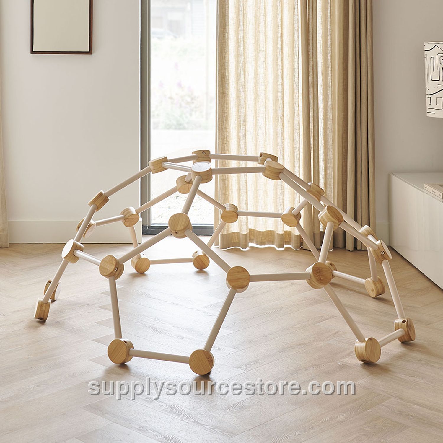 CLIMBING FRAME «IGLOO» |150x60 cm (59.1 x 23.6 in) | Natural & white