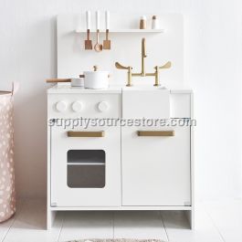 Kids Play Kitchen | includes 7 accessories | White