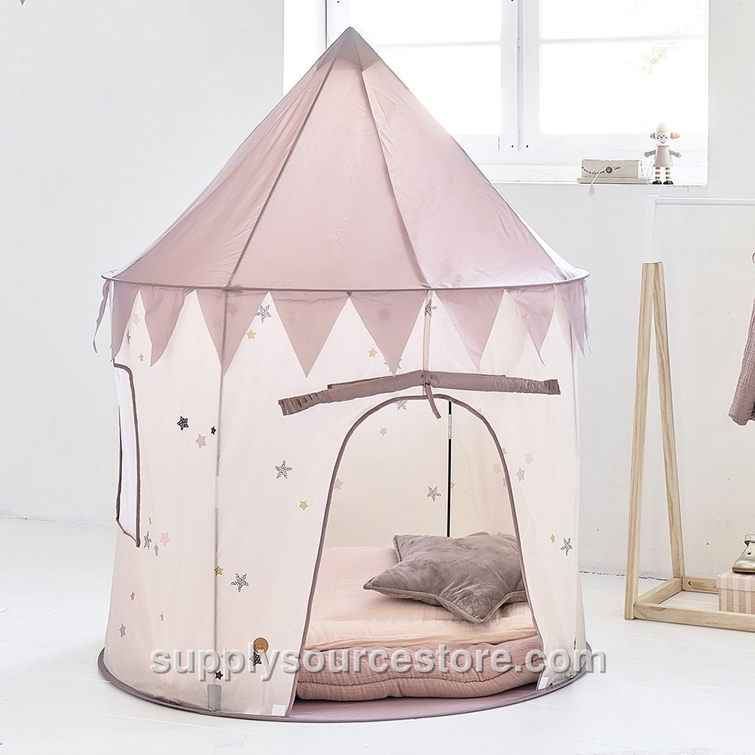 Kids Play Tent Pop-up «LARA» Pink Castle Pop Up Tent