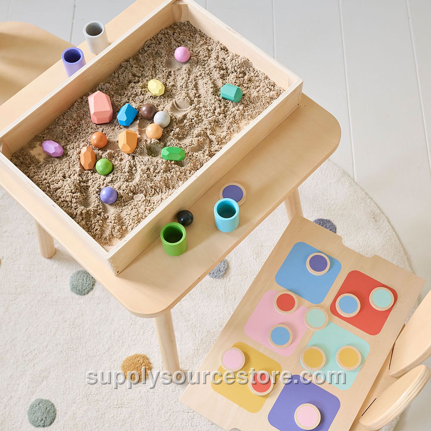 Sensory Box «Nuance» | Incl. Memory and Colour Sorting Game | Multicoloured