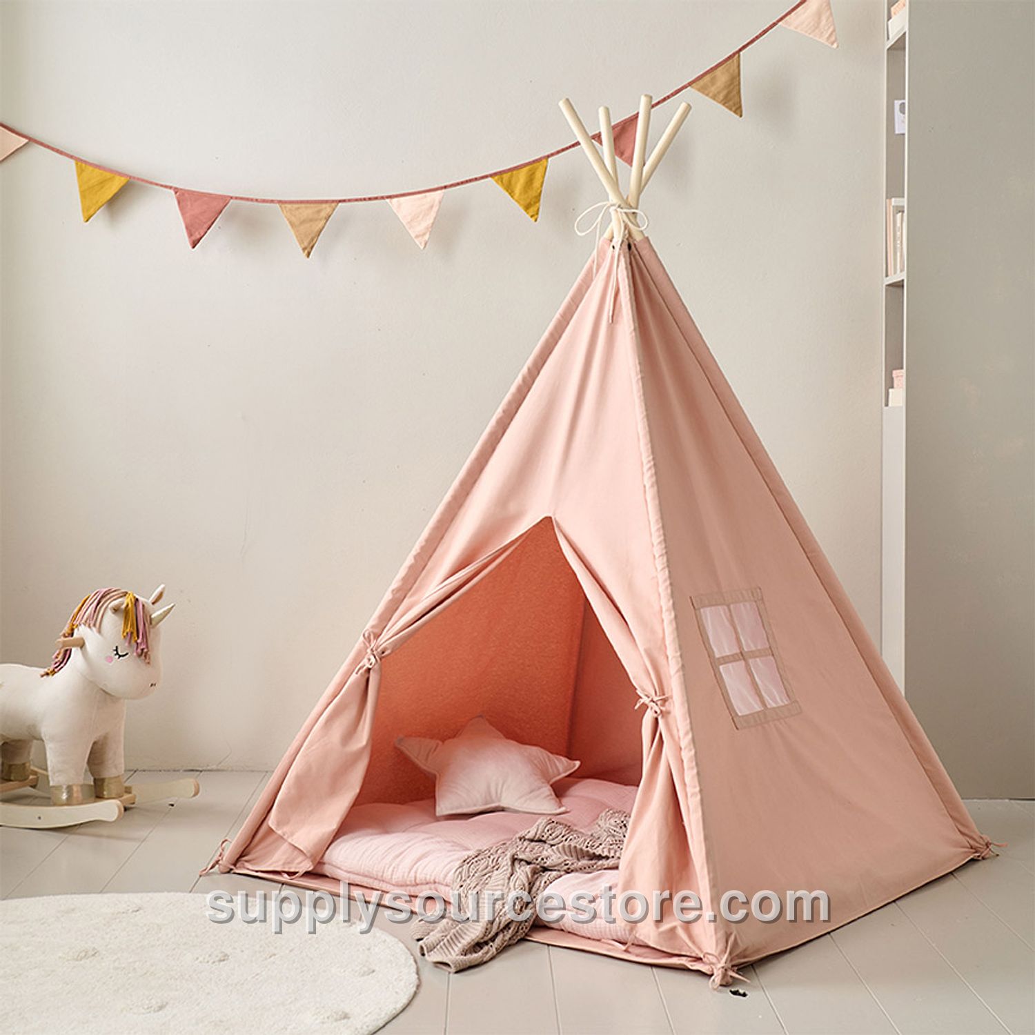 Teepee Tent Été | 158 CM (62.2 in) Tall | Pink