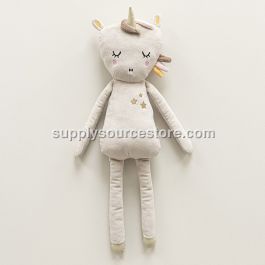 Soft toy unicorn «Lara» | beige and soft pink | 50cm (19.7 in)