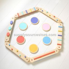 WOODEN BALANCE BEAM «NUANCE» | MULTICOLOURED