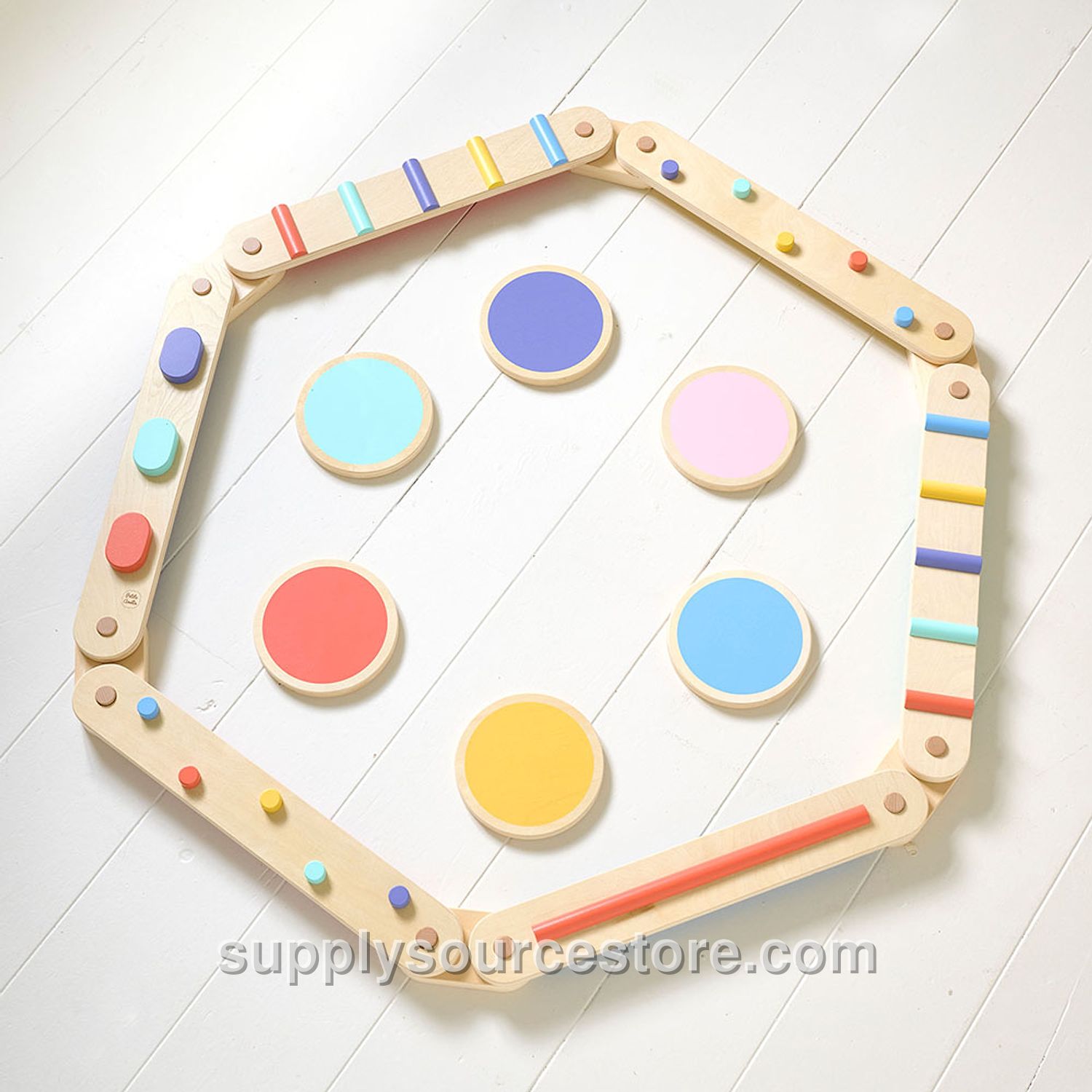 Wooden Balance Beam «Nuance» | Multicoloured