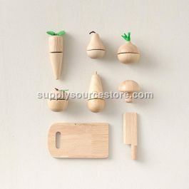 Wooden Fruit and Vegetable Set with chopping board | Wooden Toys