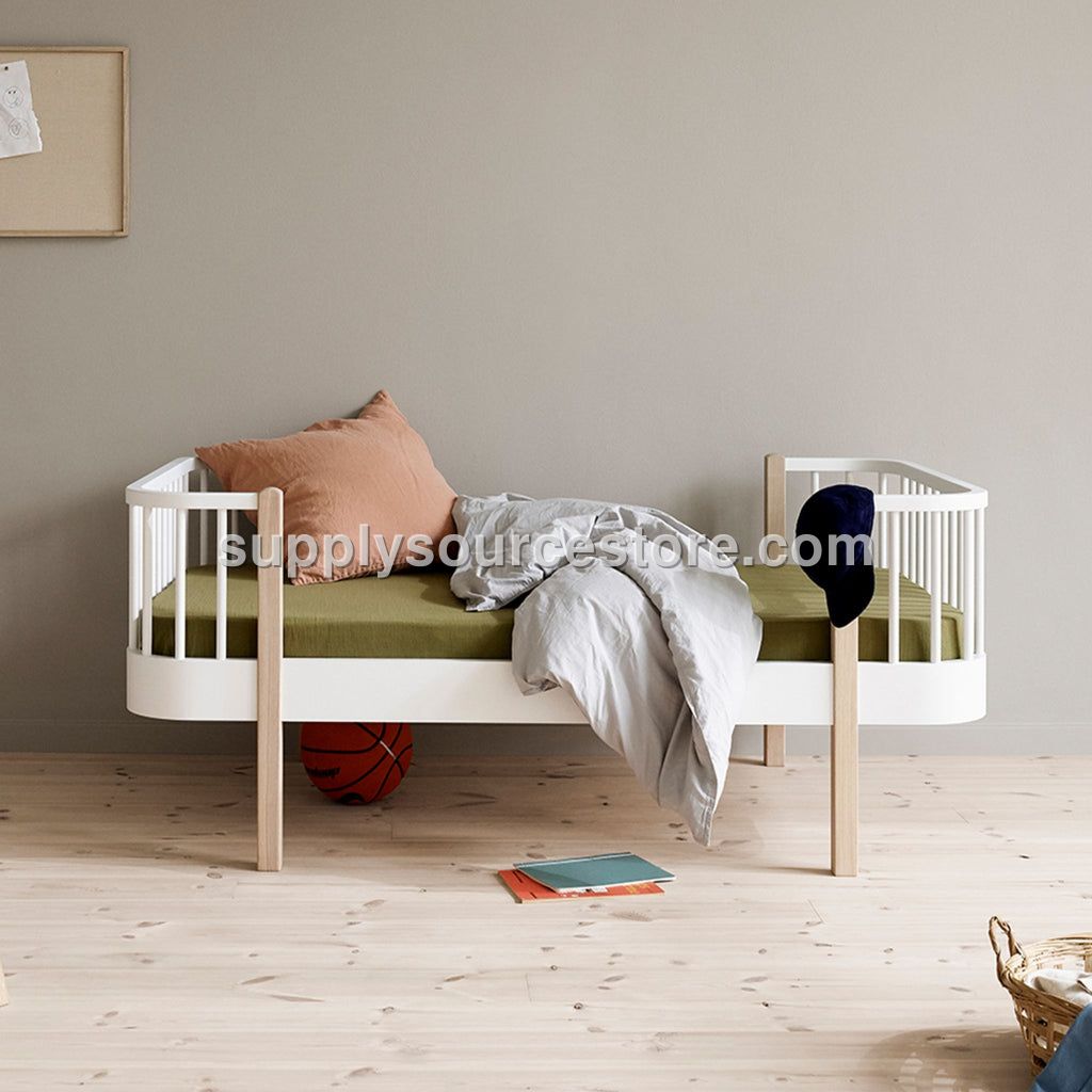 Wood Original Junior Bed - White/Oak