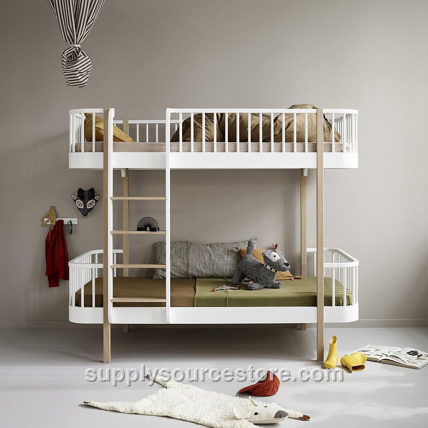 Wood Original Bunk Bed - White/Oak