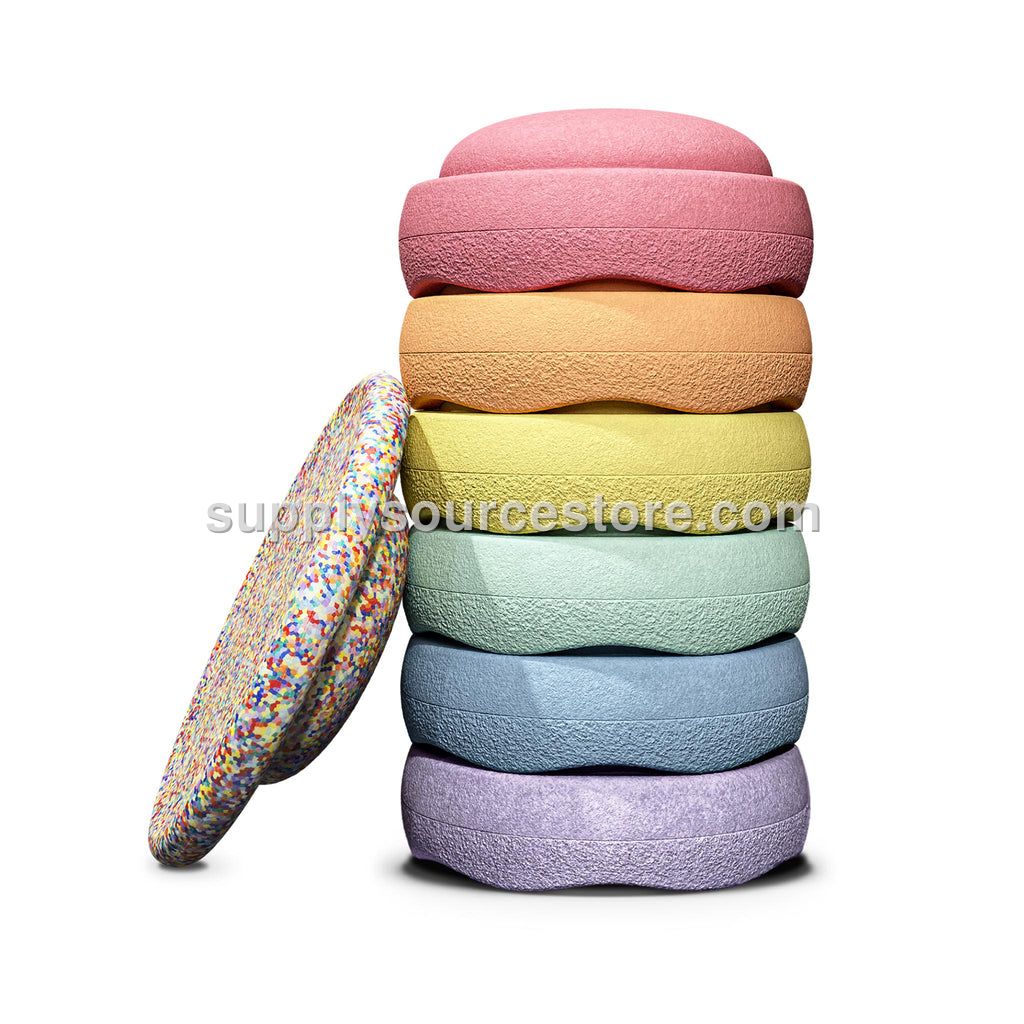 Stapelstein Stepping Stones 6+1 Set - Pastel