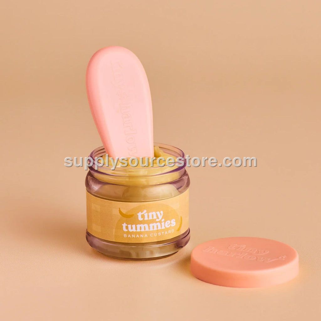 Tiny Harlow Tiny Tummies - Banana Custard Food Jar & Spoon Set