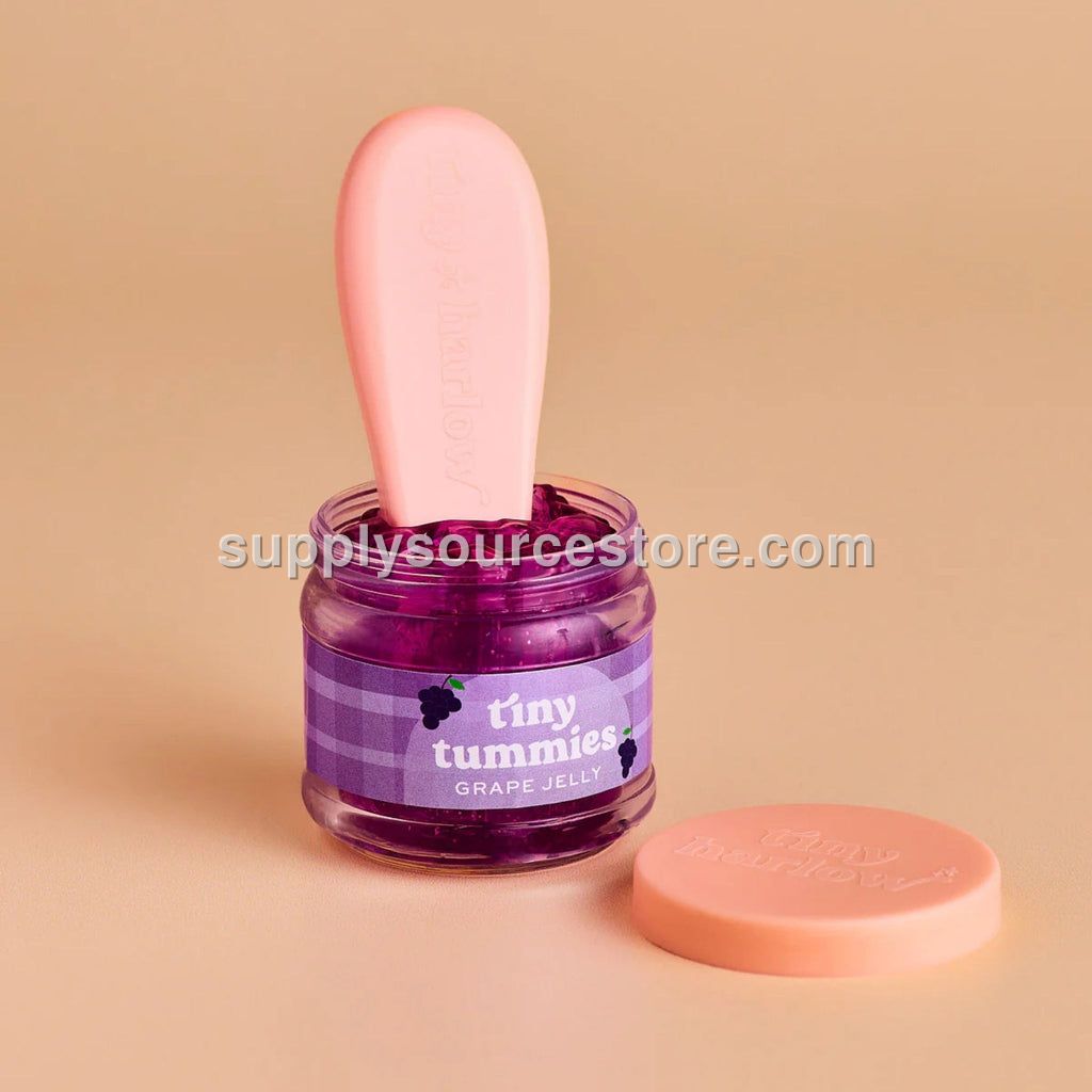 Tiny Harlow Tiny Tummies - Grape Jelly Food Jar & Spoon Set