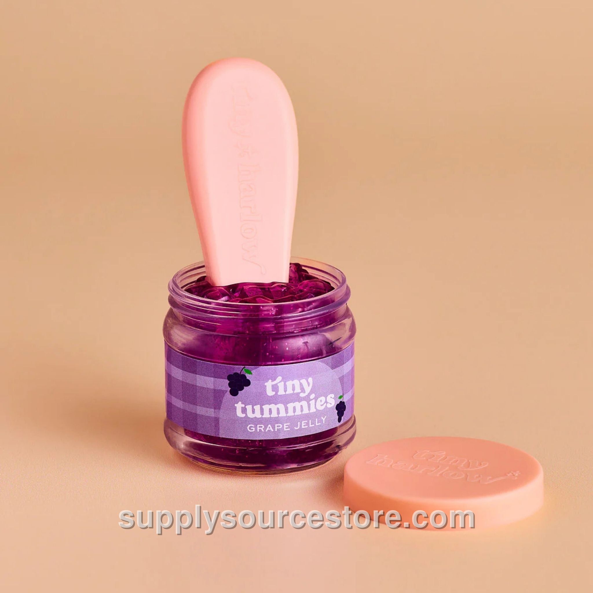 Tiny Tummies - Grape Jelly Food Jar & Spoon Set