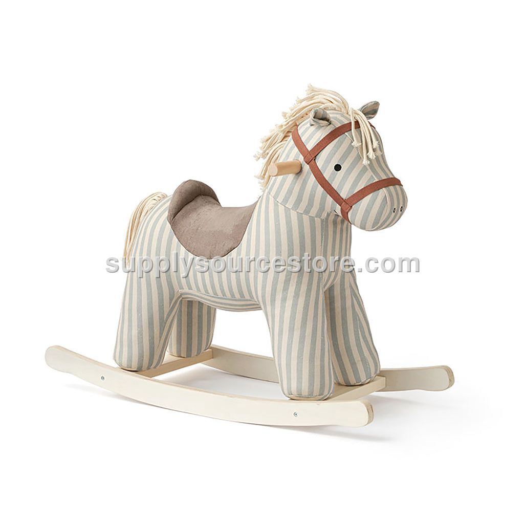 Kids Concept Rocking Horse Sam - Blue Stripe