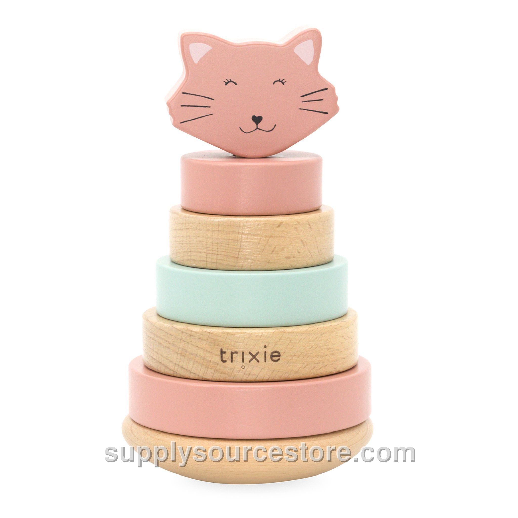 Wooden Stacking Toy - Mrs. Cat