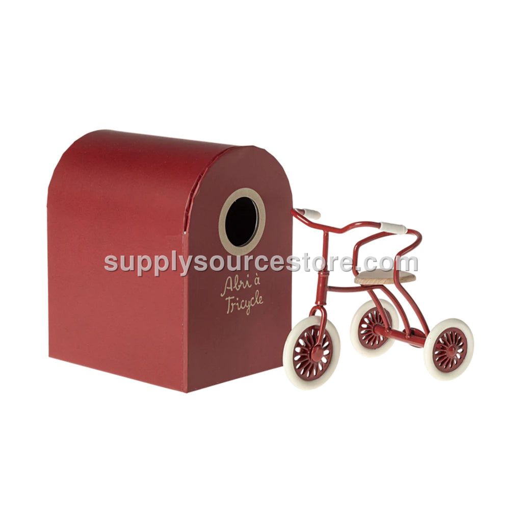 Maileg Mouse Tricycle Shelter - Red