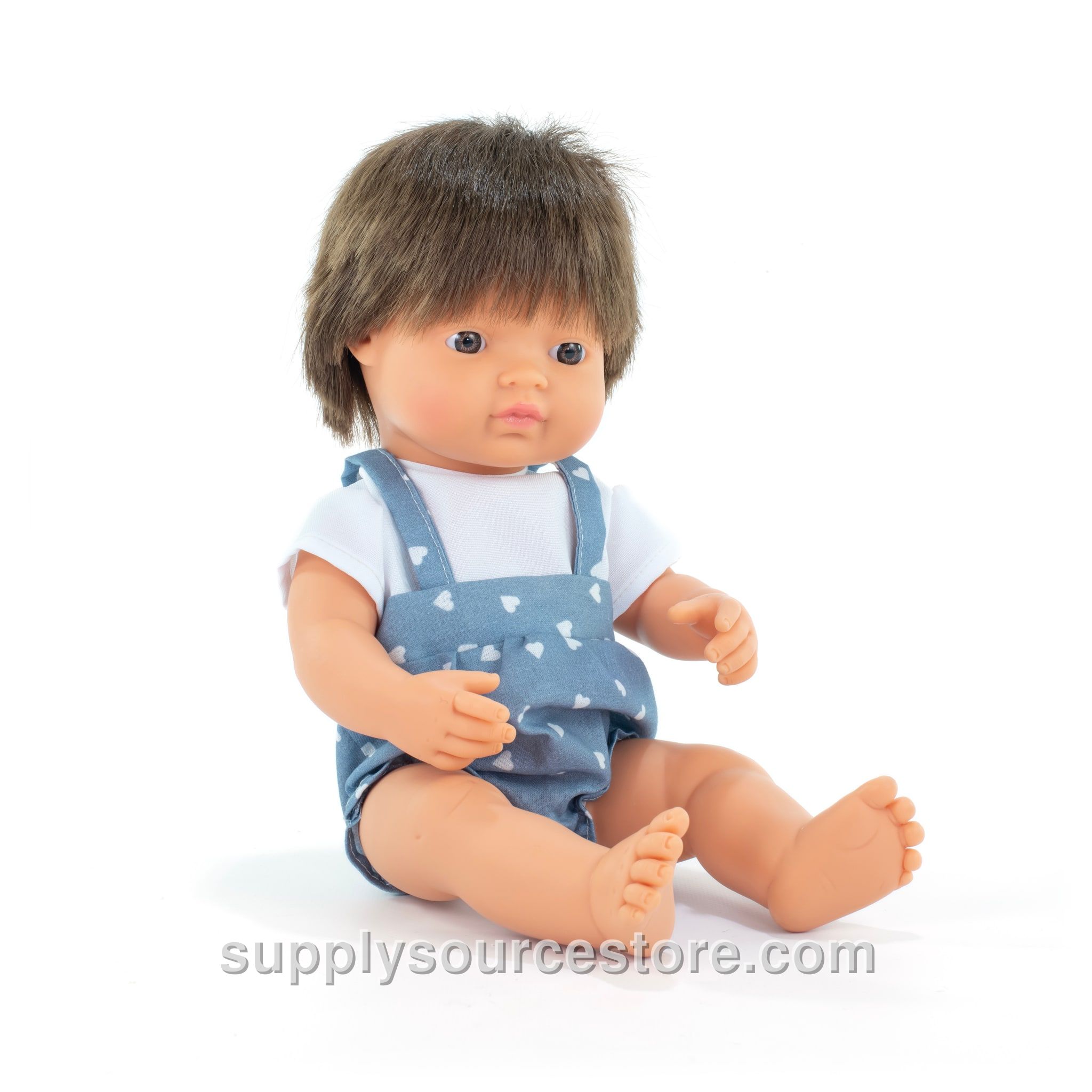 Caucasian Brown Hair Boy Doll - 38cm (15 in)