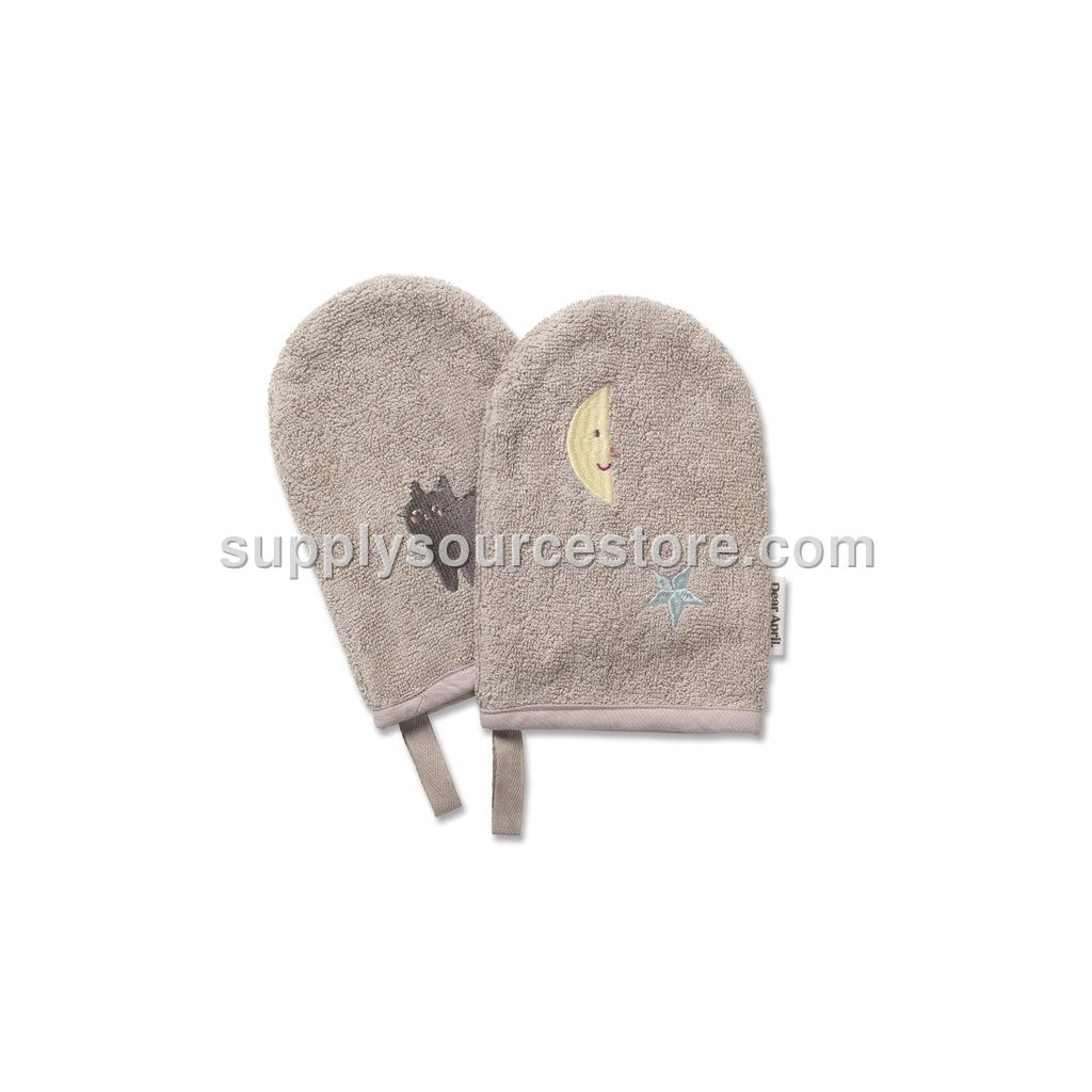 Dear April Paw Bath Gloves 2 Pack - Moon Cat