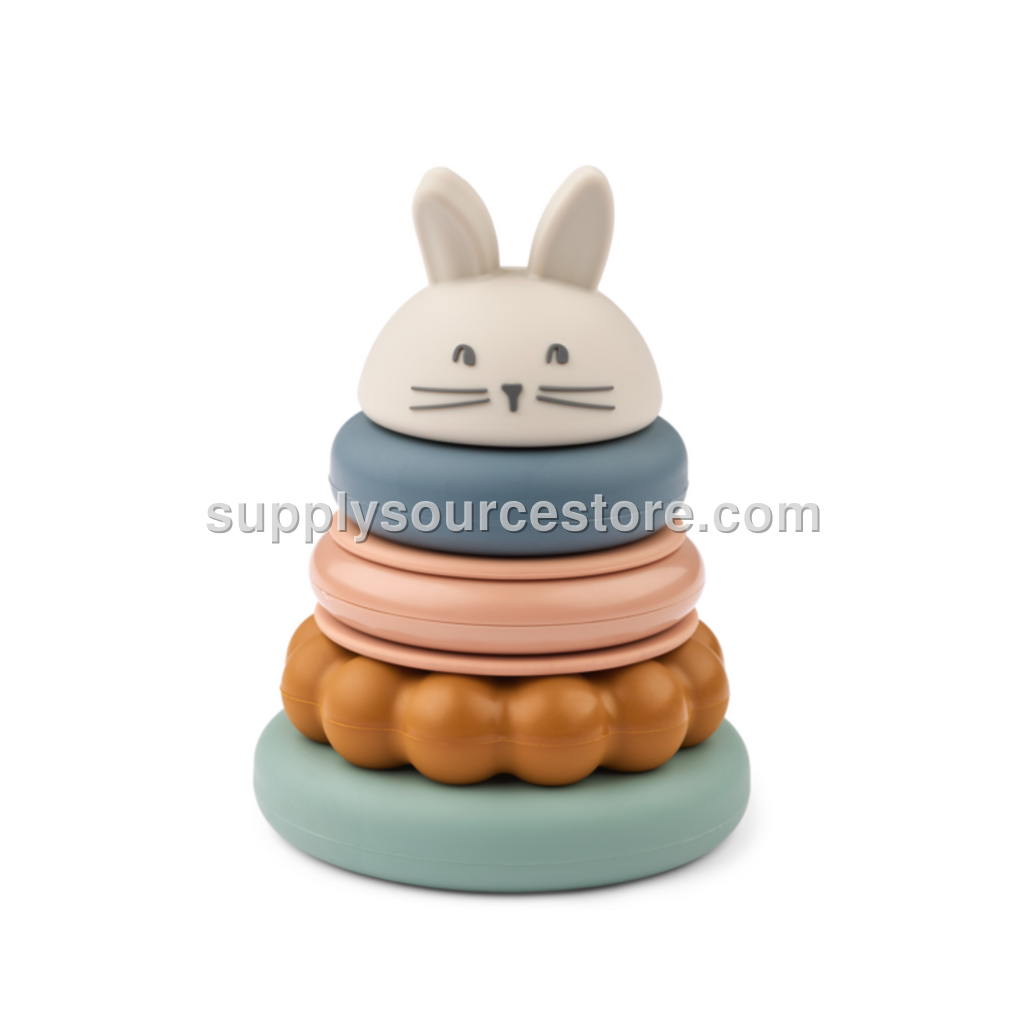 Donata Silicone Stacking Tower - Sandy/Multi Mix