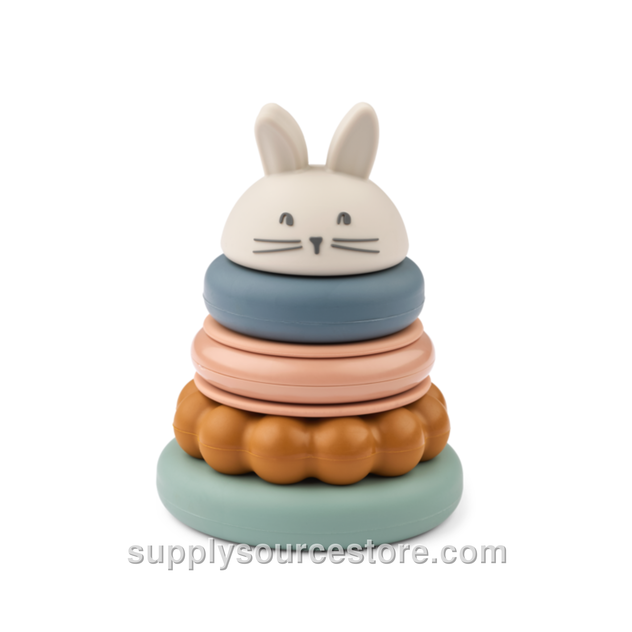 Donata Silicone Stacking Tower - Sandy/Multi Mix
