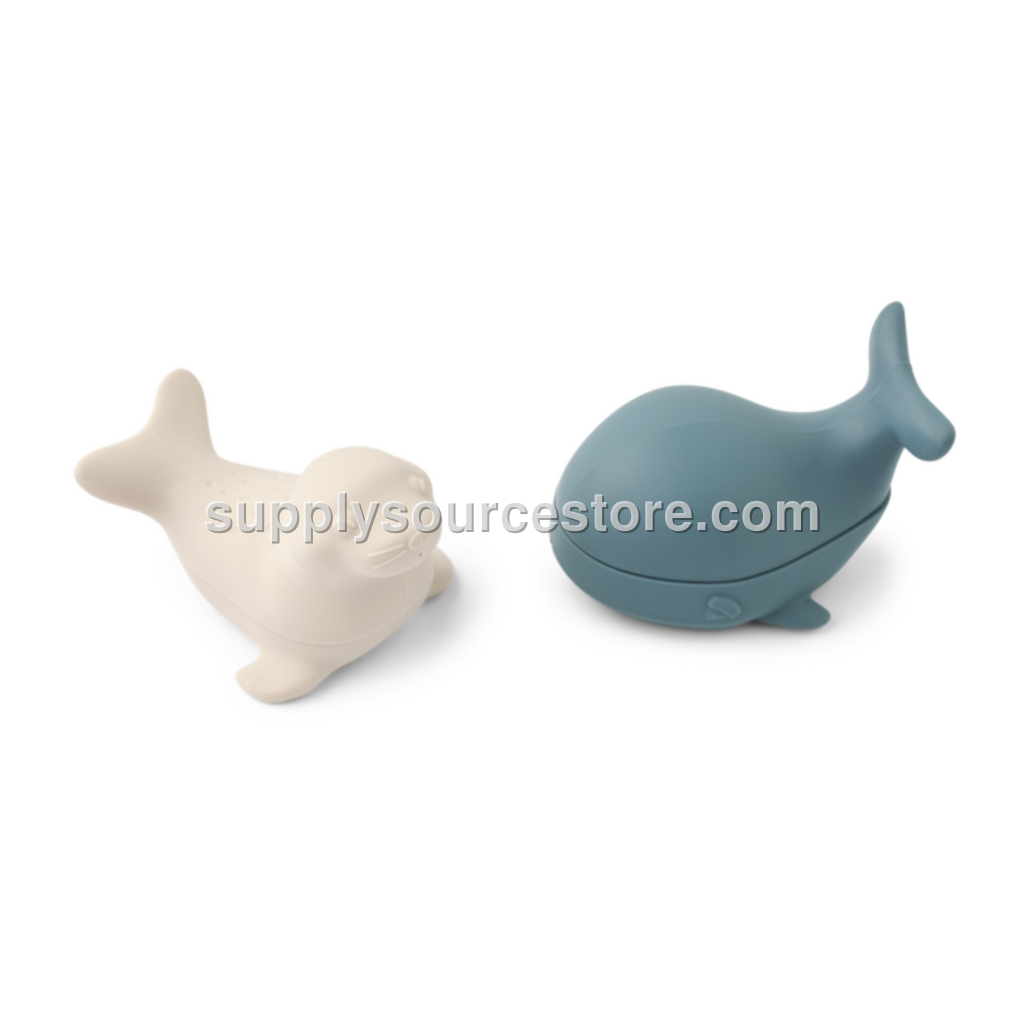 Duncan Arctic Silicone Bath Toys - Whale blue / Sandy
